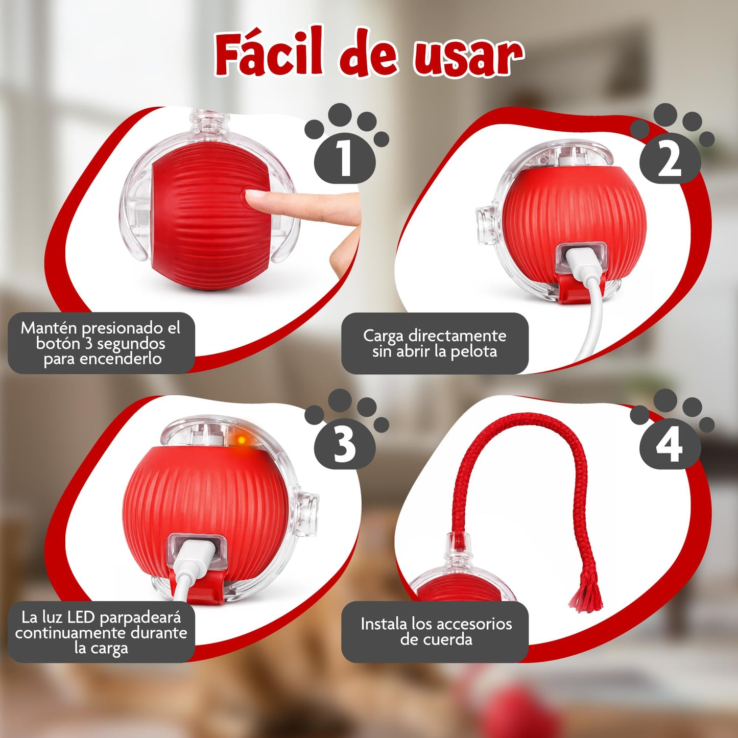 Pelota Interactiva Recargable