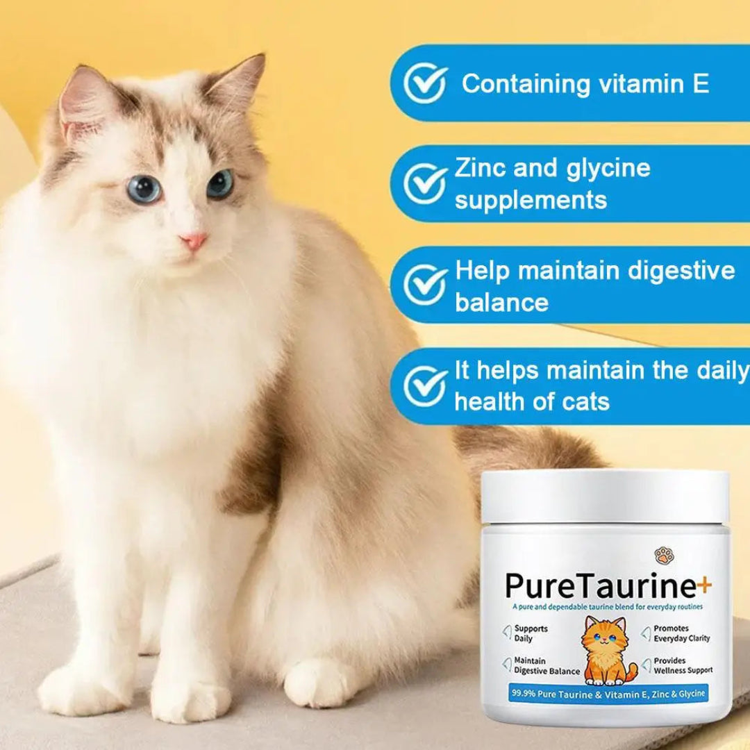Suplemento Taurina para Gatos — Segura, Soluble, Sin Sabor
