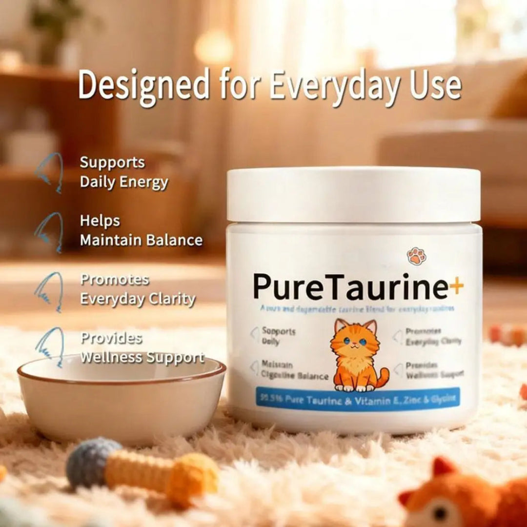 Suplemento Taurina para Gatos — Segura, Soluble, Sin Sabor