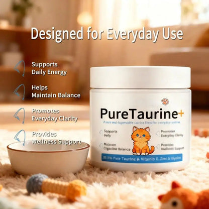 Suplemento Taurina para Gatos — Segura, Soluble, Sin Sabor